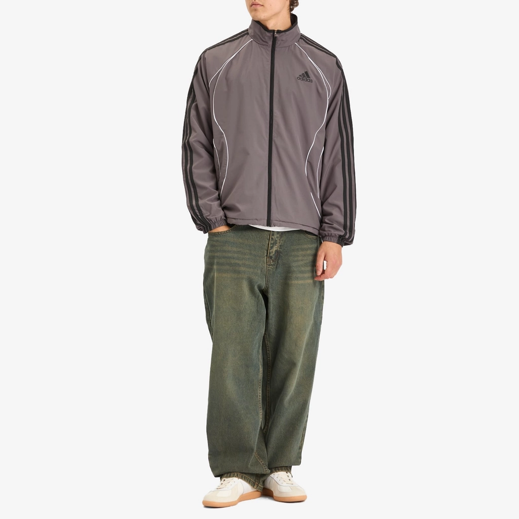 Adidas Originals Men's Teamgeist Track Top Grey Strata/Black
